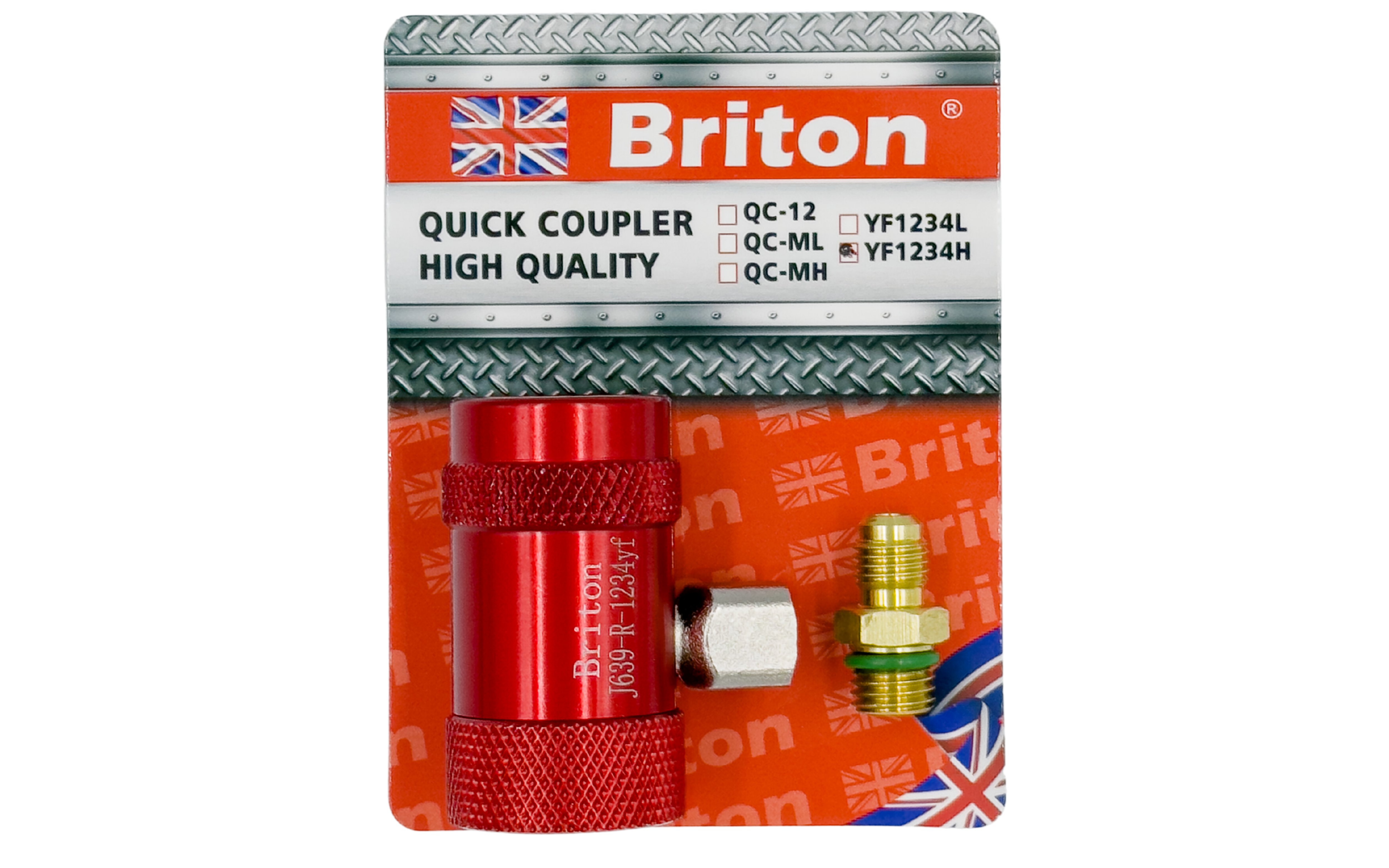 Briton Quick Coupler YF1234H, User-Friendly Design for Secure R1234yf Refrigerant Charging in Automotive A/C Systems