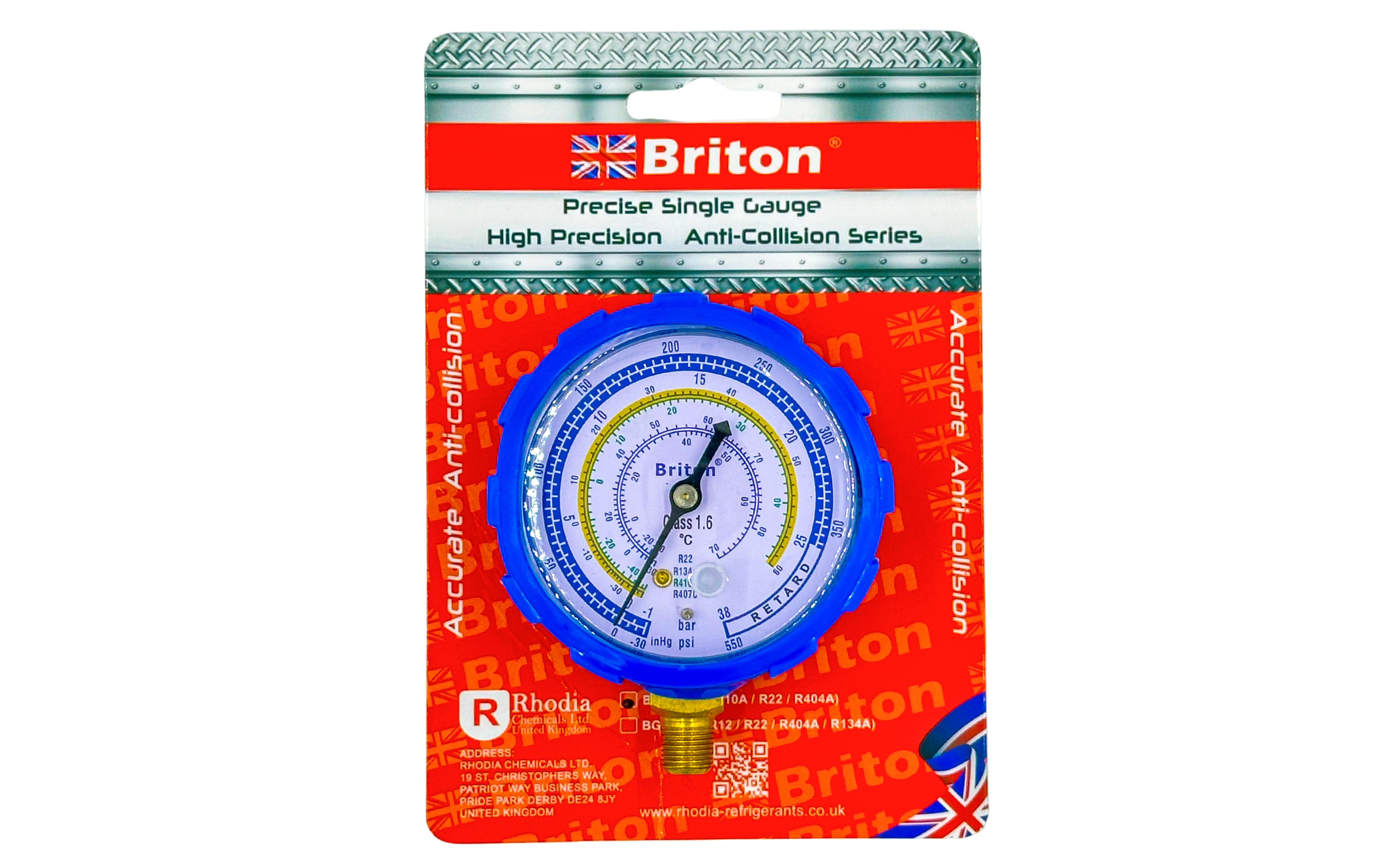 Briton Refrigerant Single Meter Lowe Pressure - Durable and Easy-to-Install Replacement for Faulty Manifold Gauge Meters
