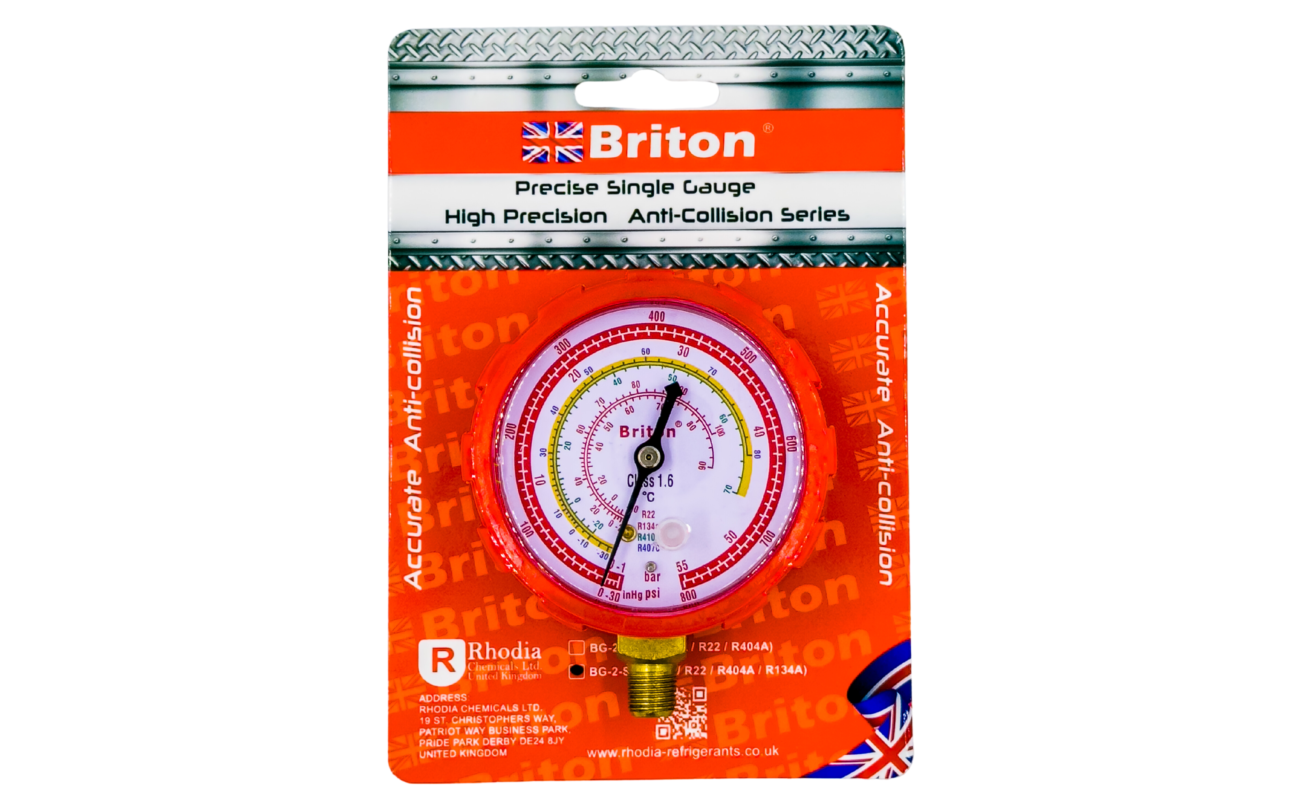 Briton Refrigerant Single Meter - Durable and Easy-to-Install Replacement for Faulty Manifold Gauge Meters