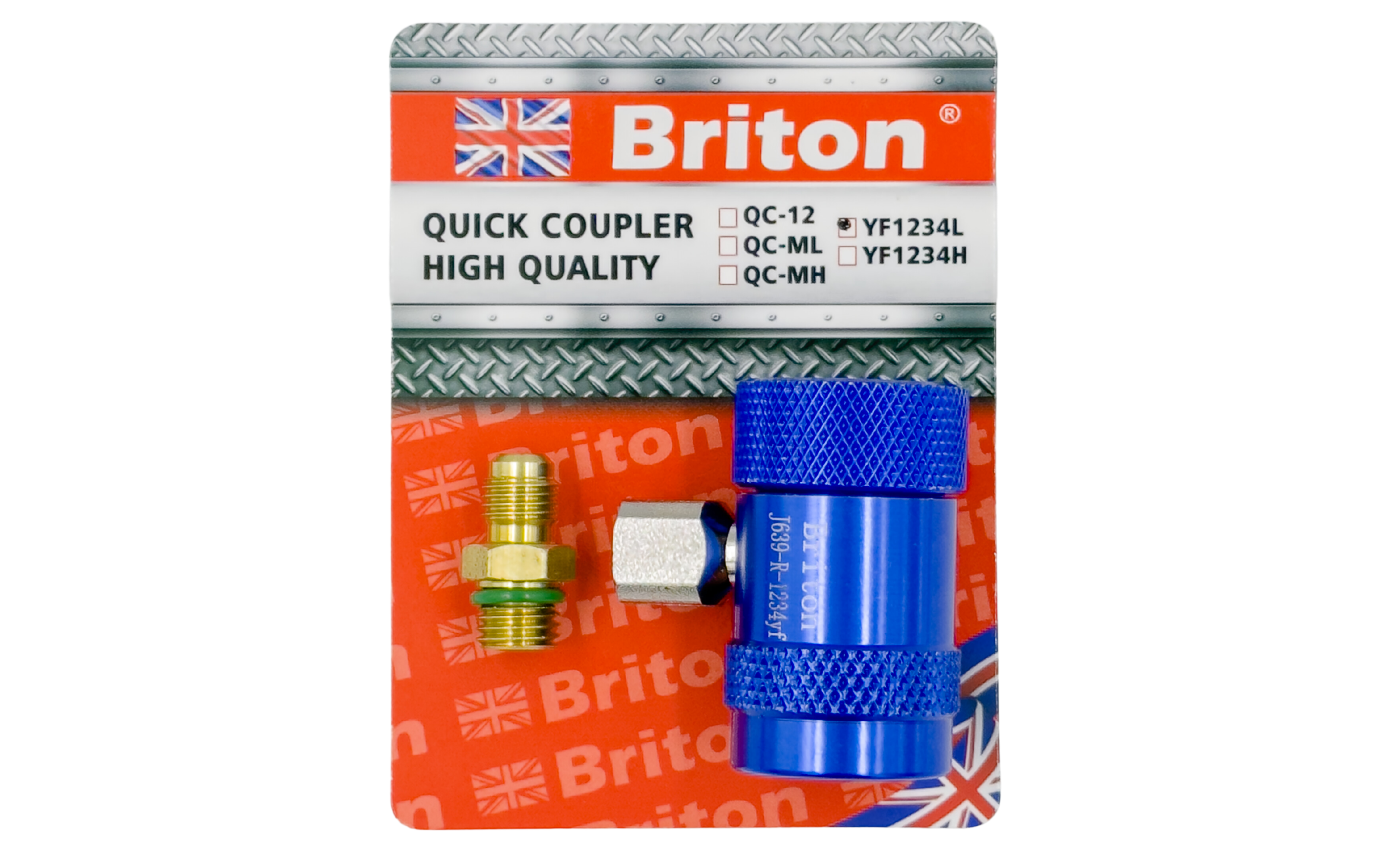 Briton Quick Coupler YF1234L - User-Friendly Design for Quick and Secure Low-Pressure R1234yf Refrigerant Charging in Automotive A/C Systems
