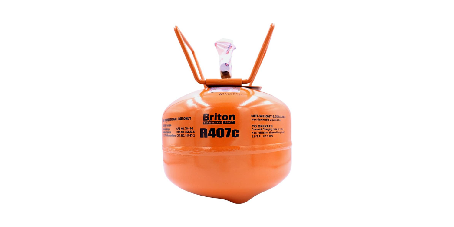 Briton Refrigerant R407C For HVAC Disposable Cylinder 3Kg